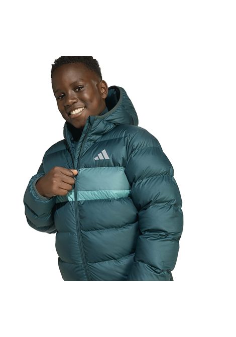 Adidas SD Puffer Hooded Jacket Green Junior ADIDAS CORE | Jackets | JL7437-